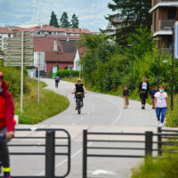 Voie cycliste et piétonne